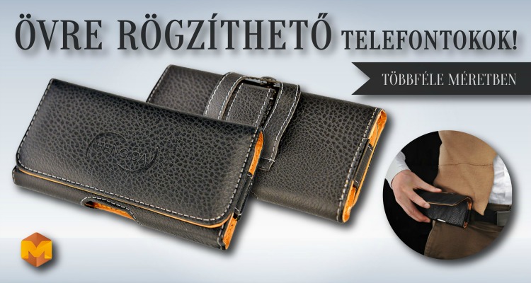 Telefontok 5,1 col műbőr övre tok
