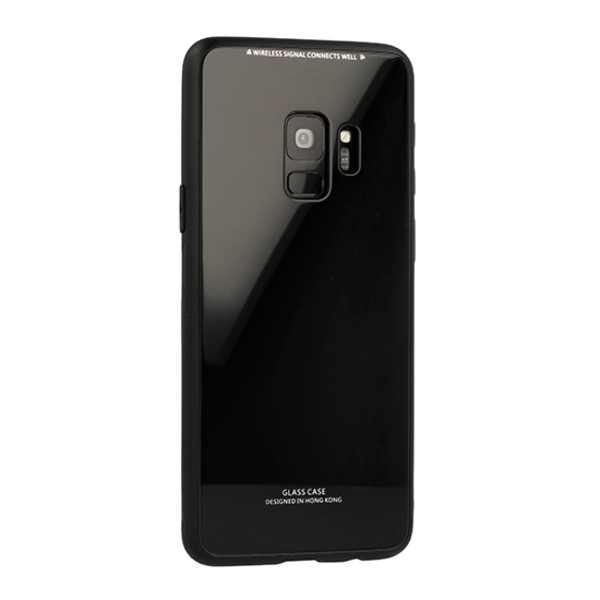 Huawei Y5 2018 Telefontok - fekete üveg hátlaptok