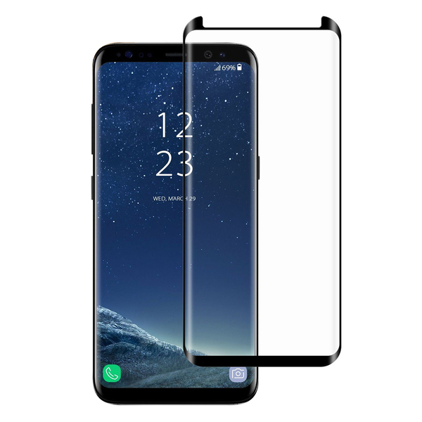 Üvegfólia Samsung S9 Plus G965 fekete Full Glue üvegfólia