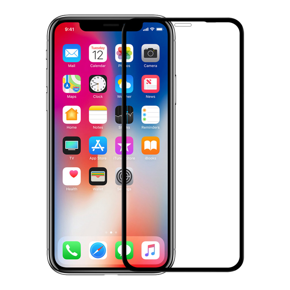 Üvegfólia Samsung Galaxy A40 - fekete 3D üvegfólia