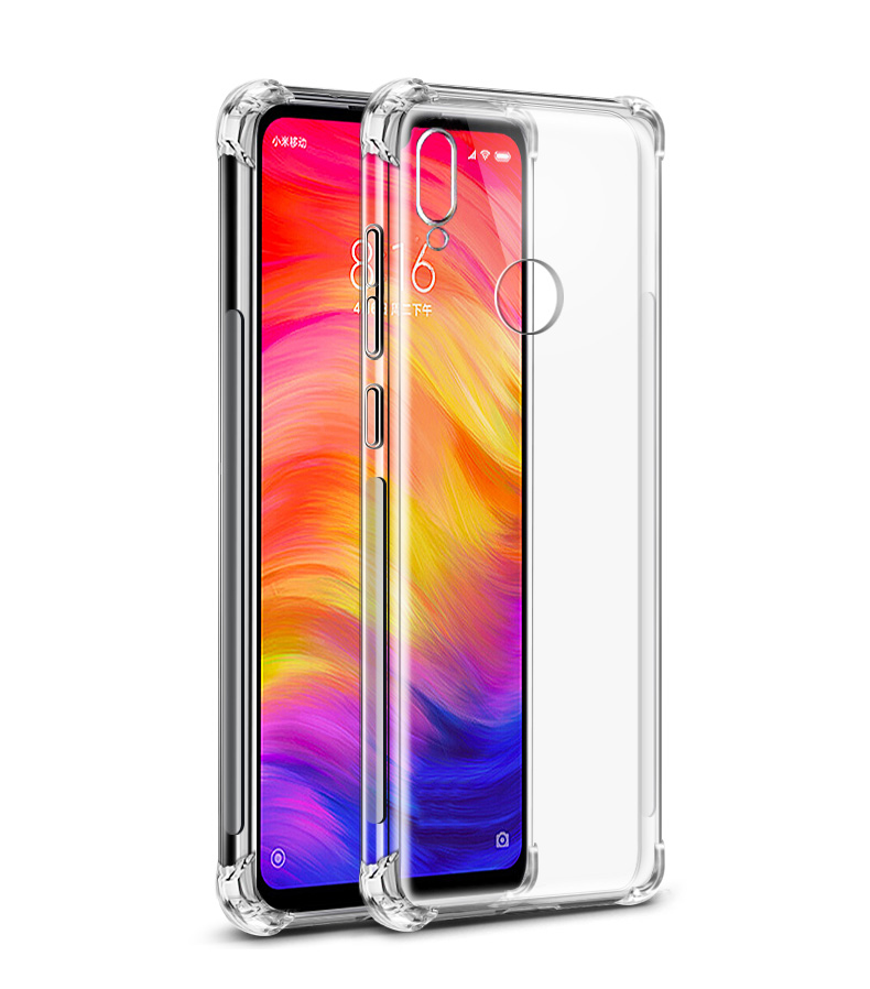 Telefontok Xiaomi Redmi 7 - ütésálló átlátszó szilikon tok