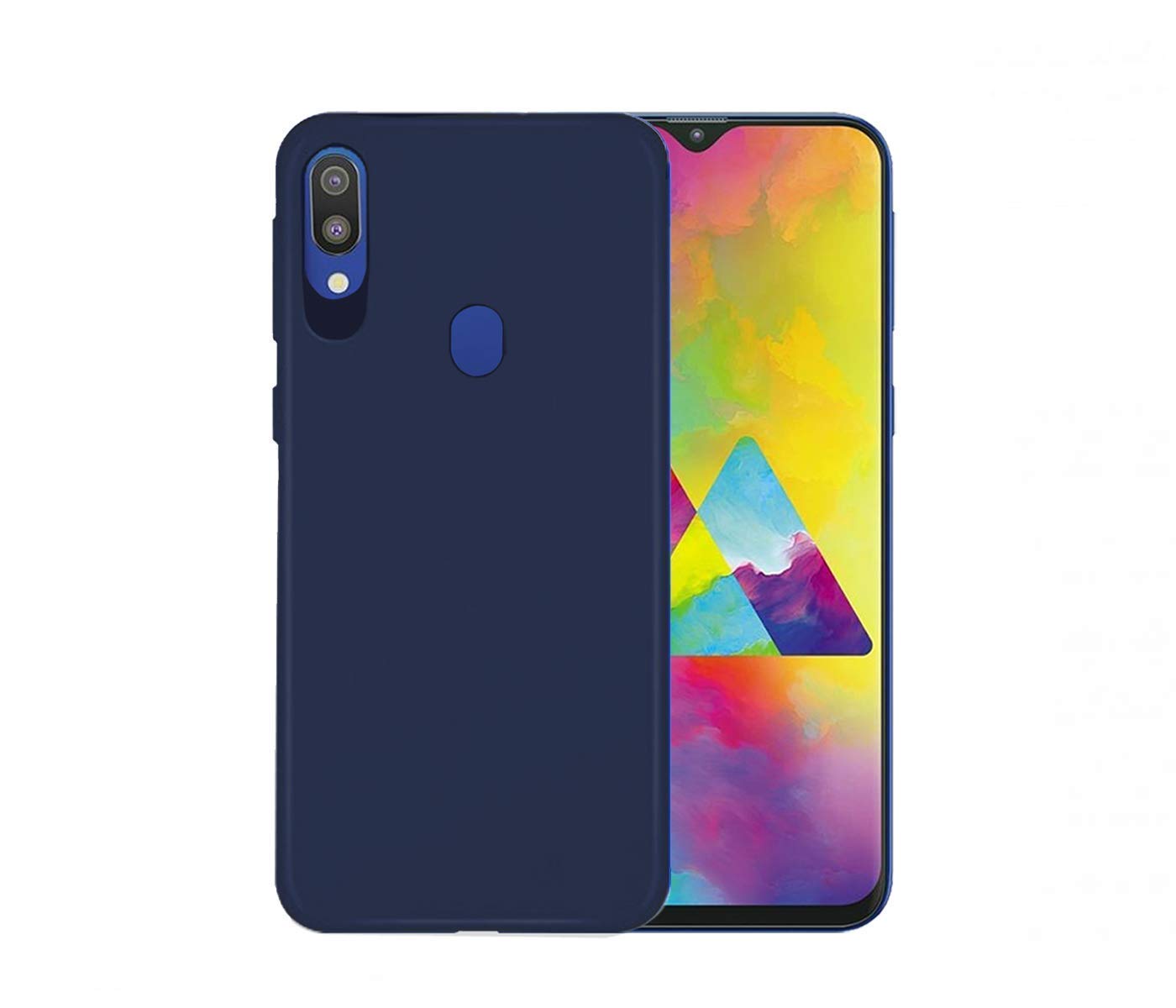 Samsung Galaxy A40 Telefontok - sötétkék szilikon tok