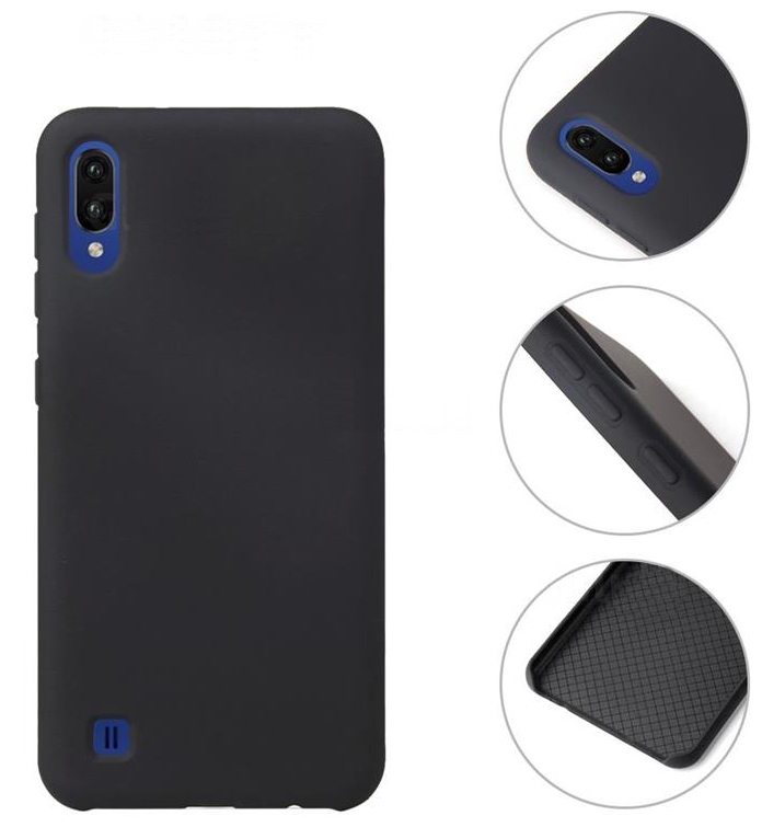 Samsung Galaxy A10 Telefontok - fekete szilikon tok