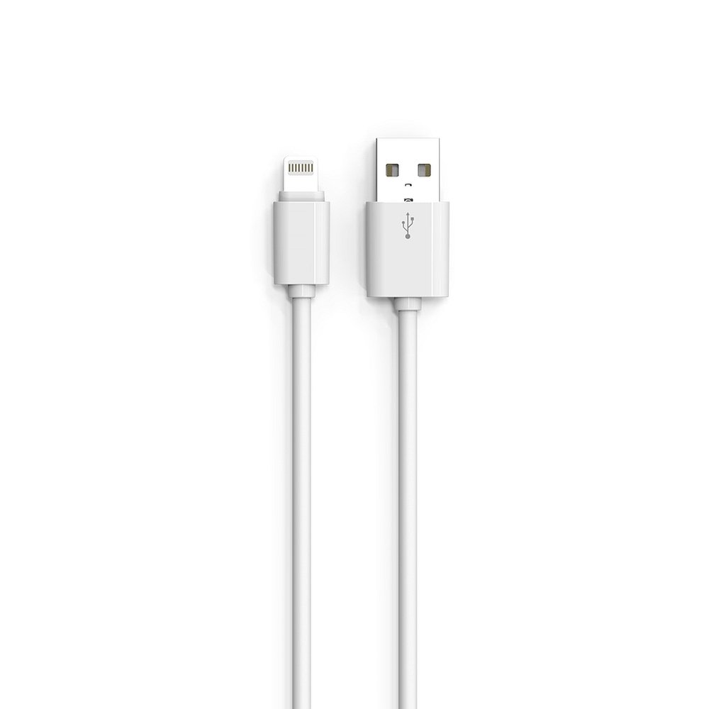 Kábel: LDNIO SY-03 iPhone készülékhez fehér lightning kábel (gyors, 2,1A)