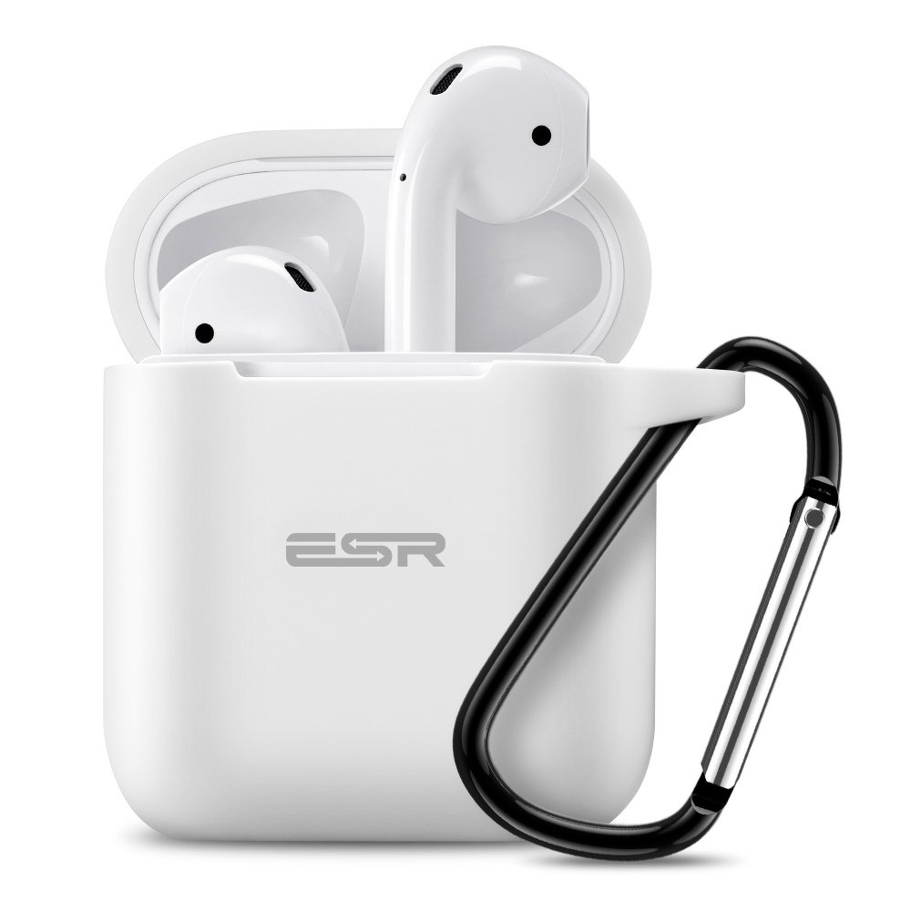 Airpods 1/2tartó: ESR Bounce AirPods 1/2 tartó - fehér szilikon