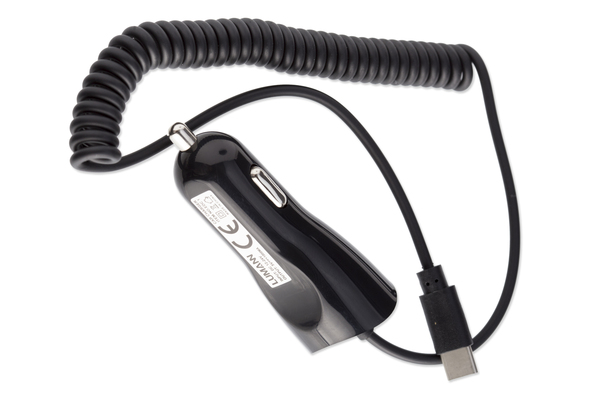 USB autós töltő - Lumann 1A micro , fekete