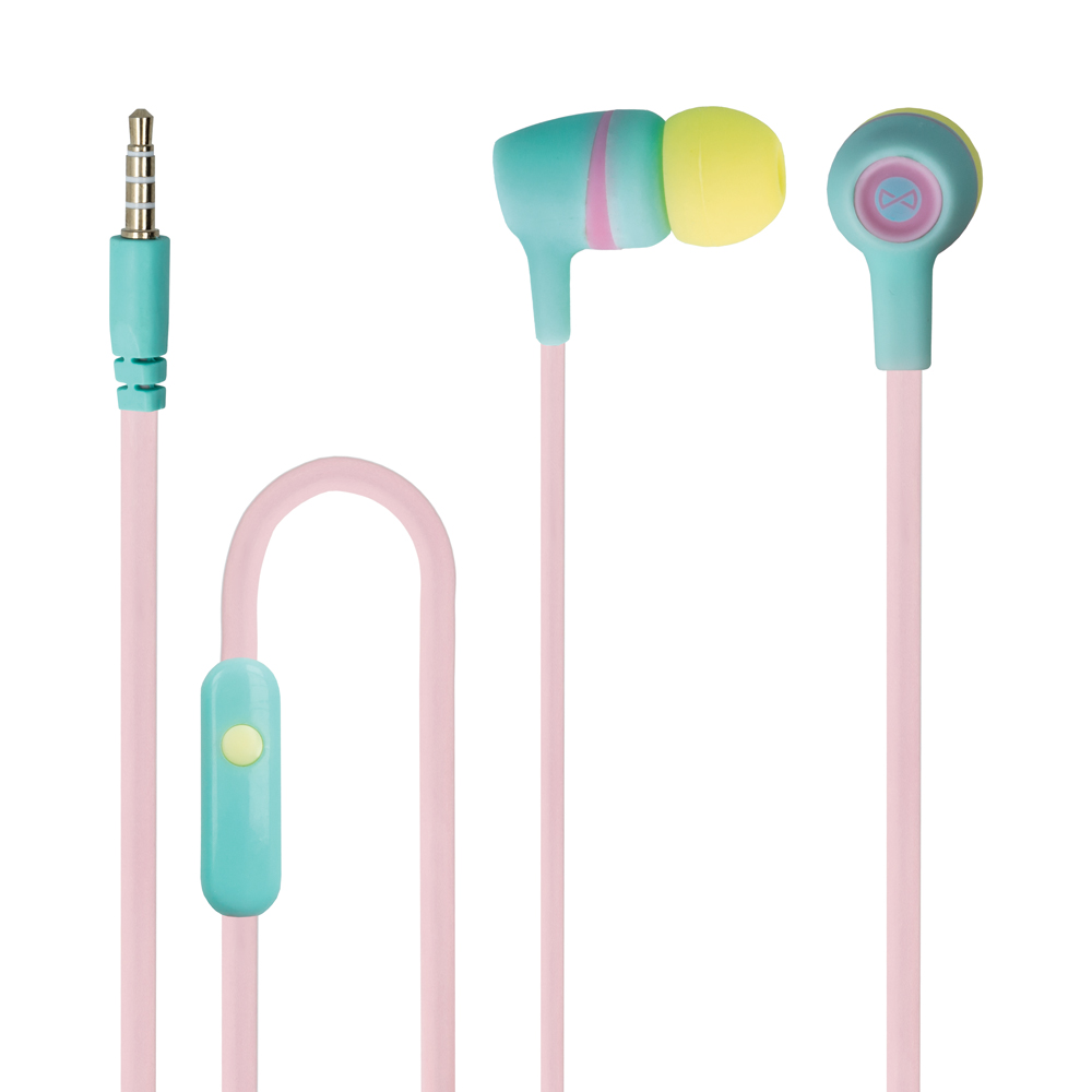 Forever JSE-200 Headset- pink-zöld stereo headset
