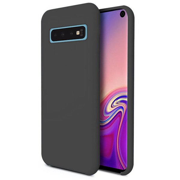 Samsung Galaxy S10+ (S10 Plus) Telefontok - fekete szilikon tok