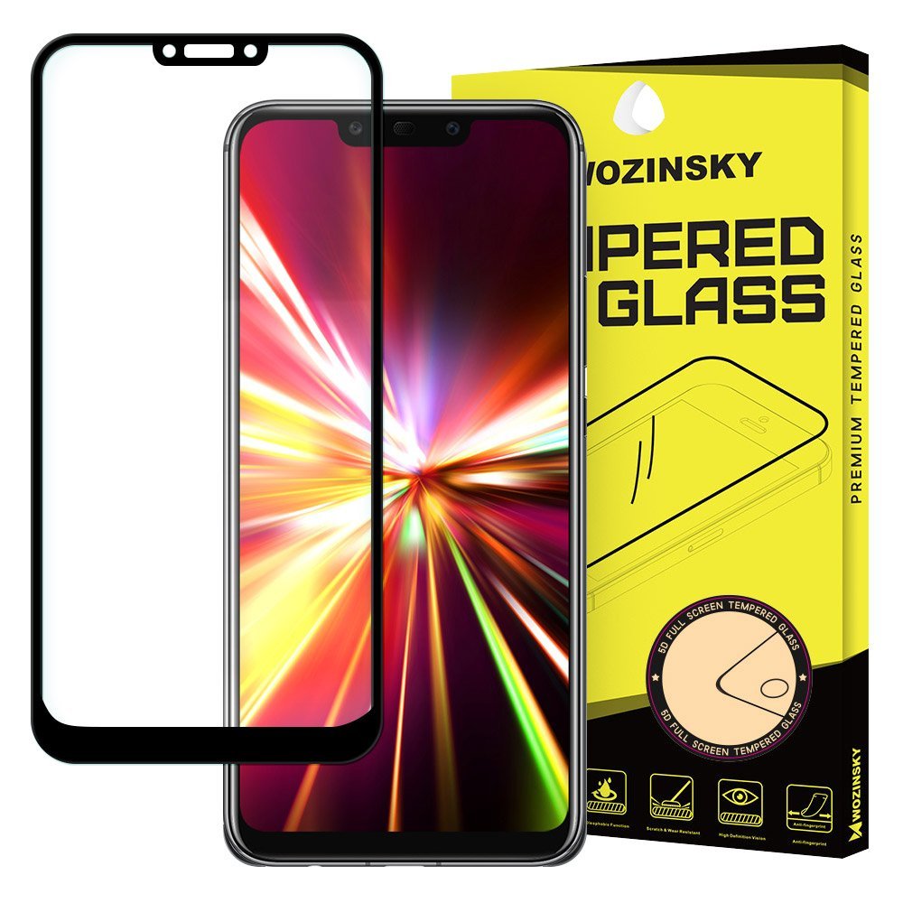 Huawei Mate 30 Lite Üvegfólia  - Full glue, super kemény tokbarát fólia fekete kerettel