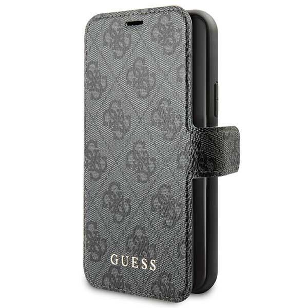 iPhone 11 Telefontok - Guess ráhajtófüles könyvtok, szürke