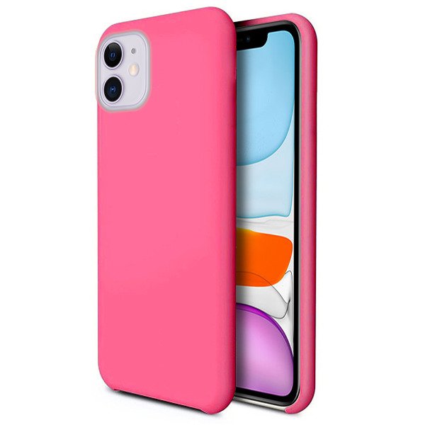 iPhone 11 Pro Max Telefontok - hot pink szilkon tok