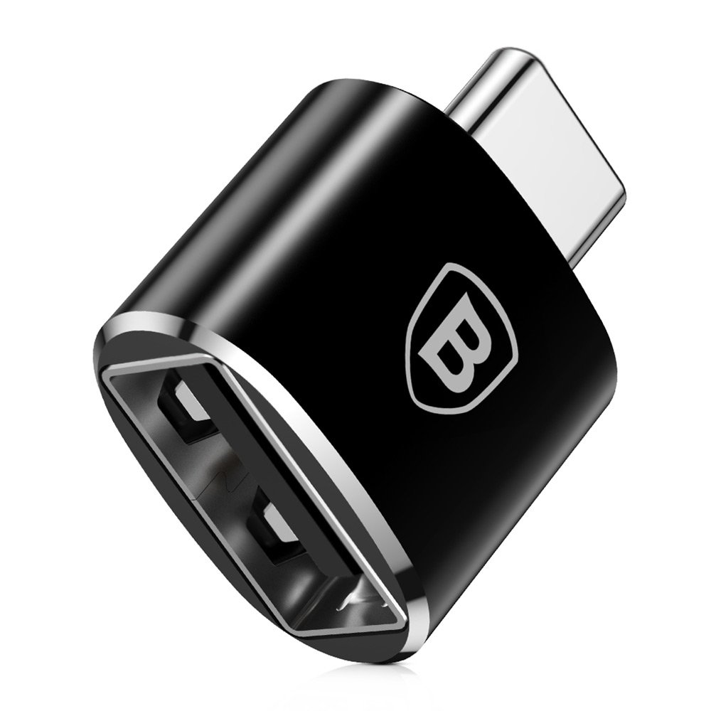 BASEUS CATOTG-01 - USB bemenet TYPE-C kimenet, fekete adapter