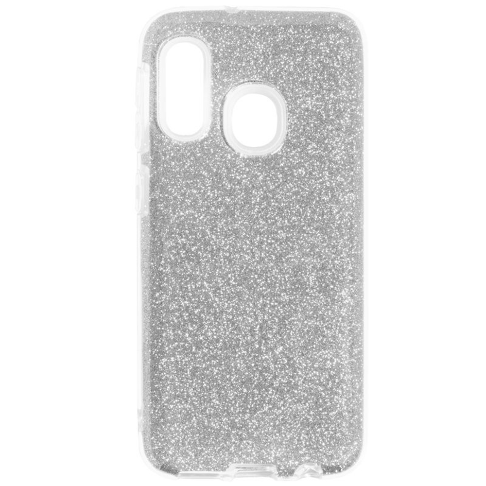 Samsung Galaxy A10s Telefontok - ezüst shiny szilikon tok