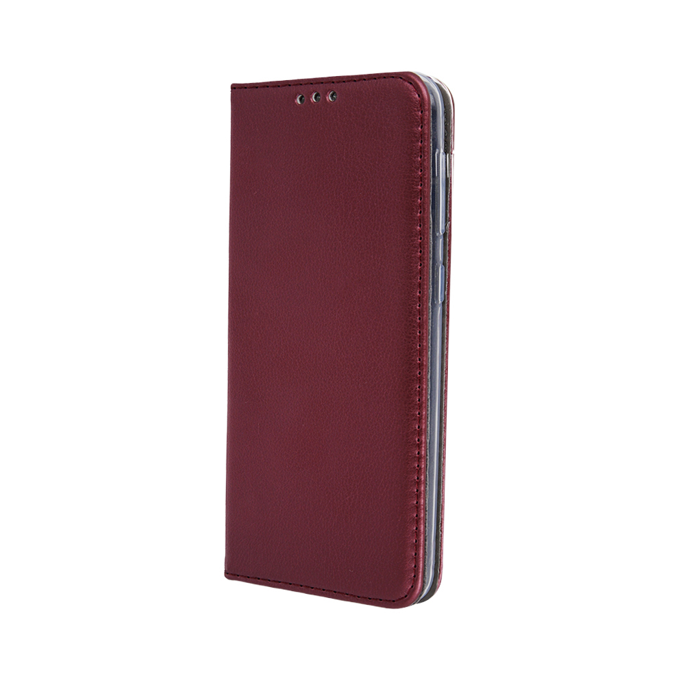 LG K30 (2019) Telefontok - Smart Magnetic burgundy szilikon keretes mágneses könyvtok