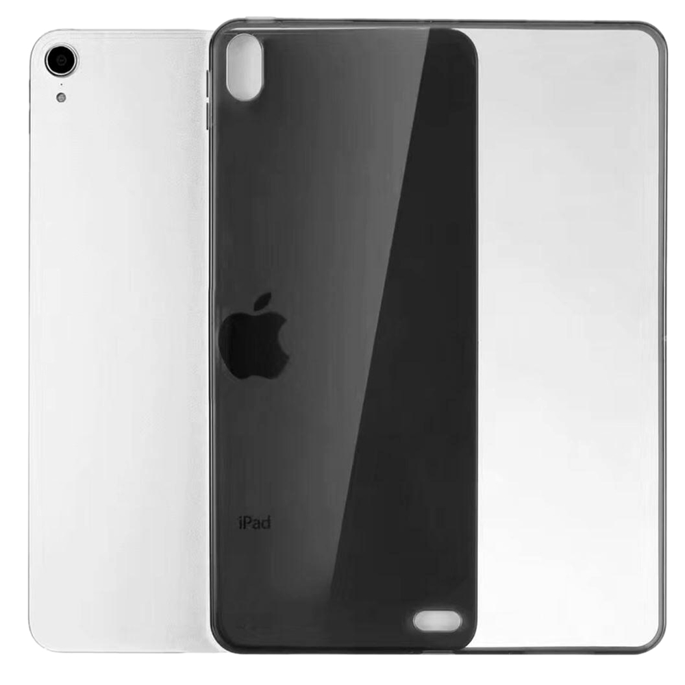 iPad Pro 12.9 (2017) Tablettok - fekete áttetsző szilikon tablet tok
