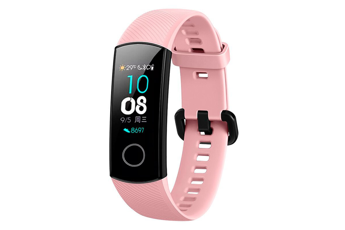 Honor Band 4 / 5 okosóra szíj - TACTICAL pink szilikon szíj
