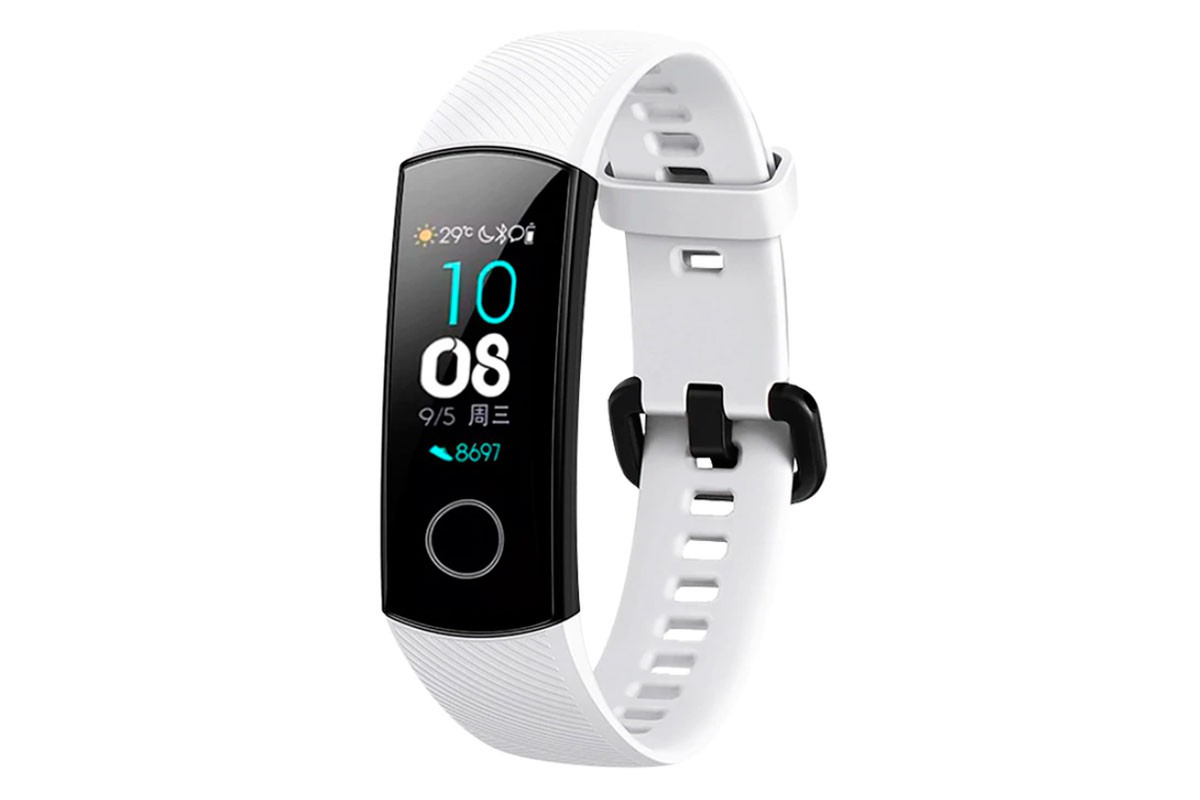 Honor Band 4 / 5 okosóra szíj - TACTICAL fehér szilikon szíj