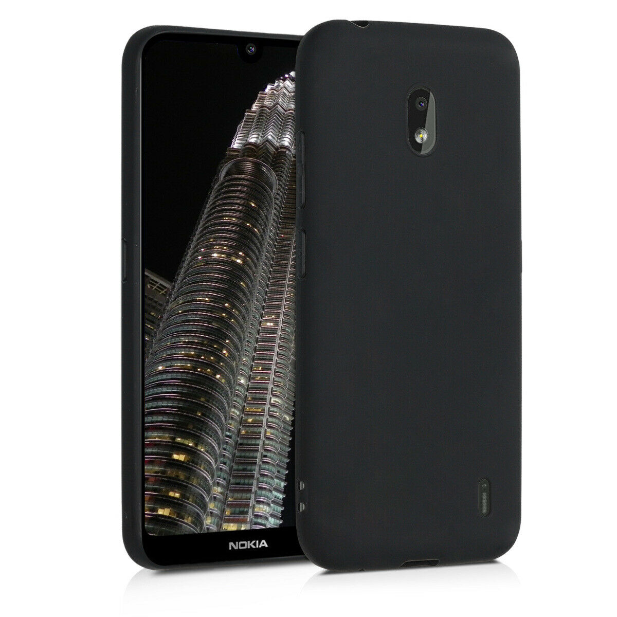 Nokia 2.2 Telefontok - fekete szilikon tok