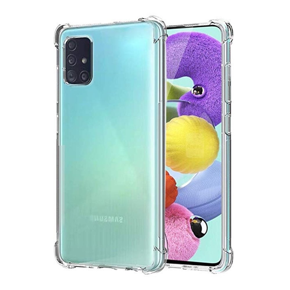 Telefontok Samsung Galaxy A71 - ütésálló átlátszó tok