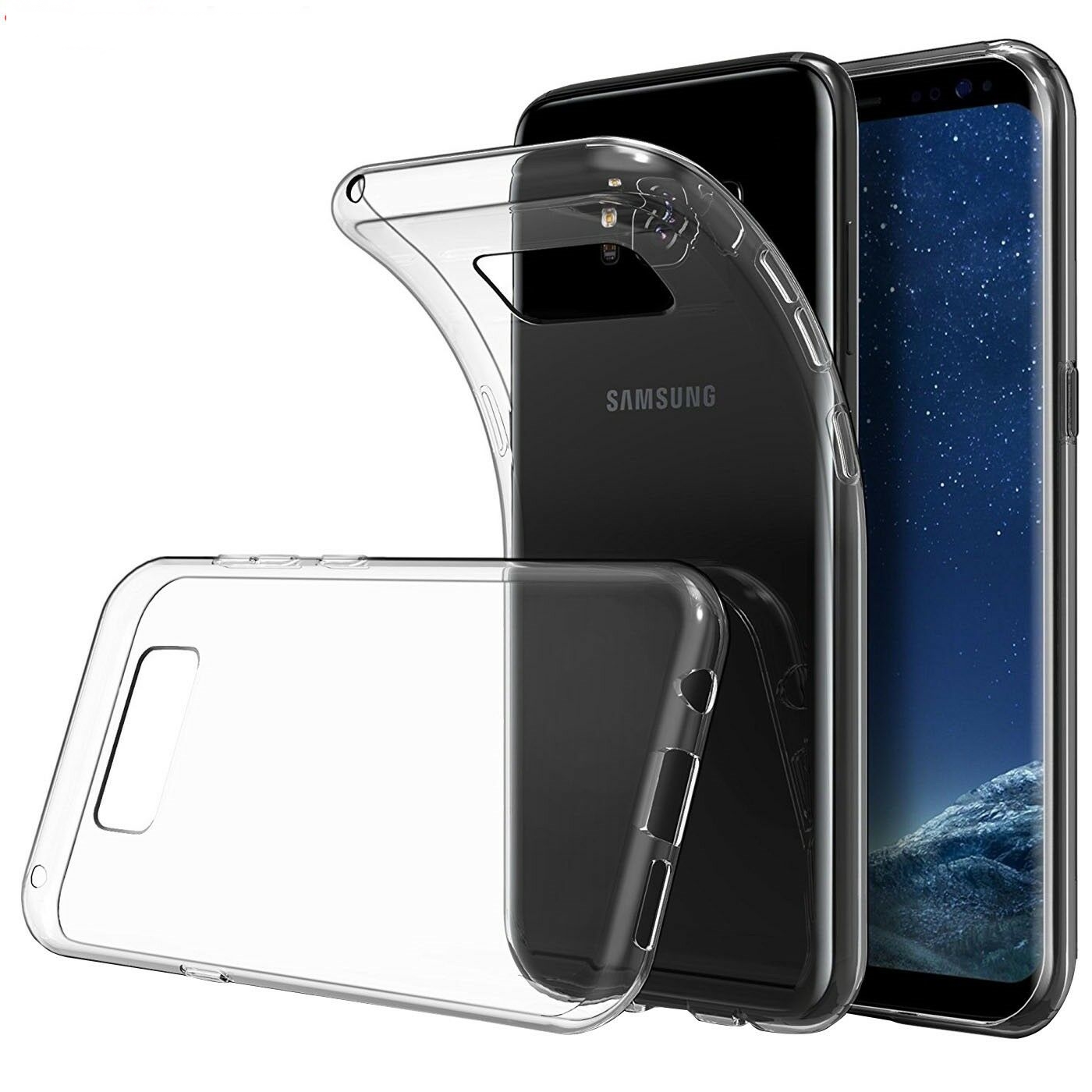 Samsung Galaxy S8 Telefontok - átlátszó szilikon tok