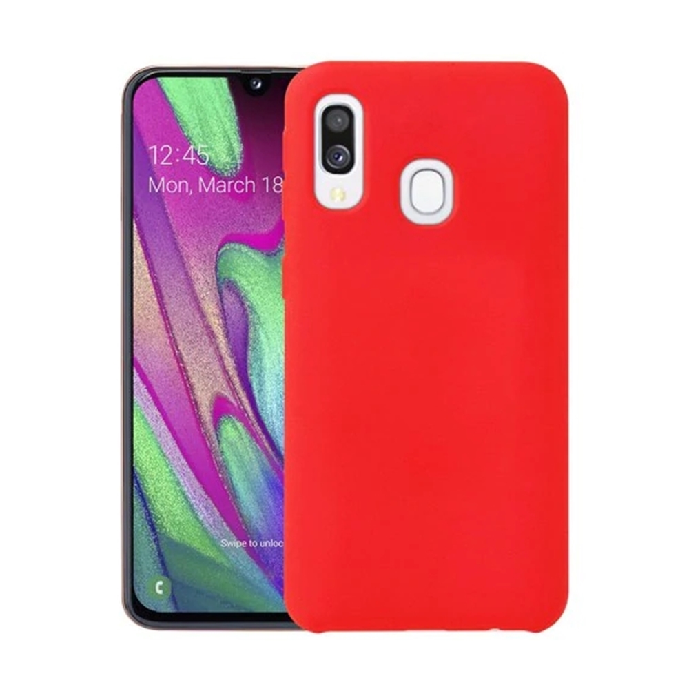 Samsung Galaxy A40 Telefontok - Piros szilikon tok