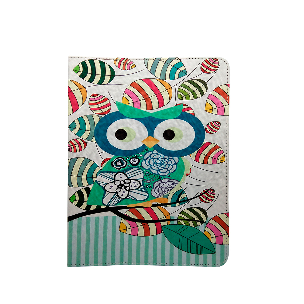 Univerzális Tablettok 7-8 colos Zöld bagoly tablet tok: Huawei, Lenovo, Samsung, iPad...