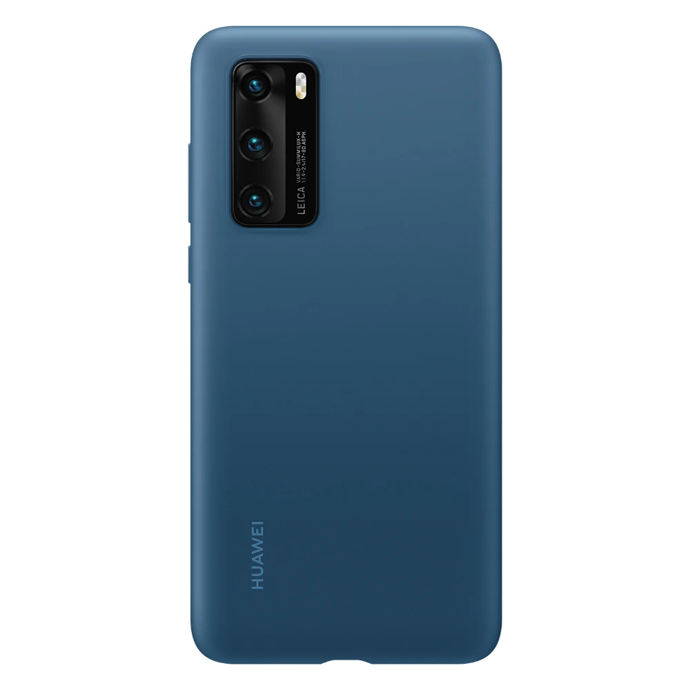Huawei P40 Telefontok - Eredeti Huawei kék szilikon tok