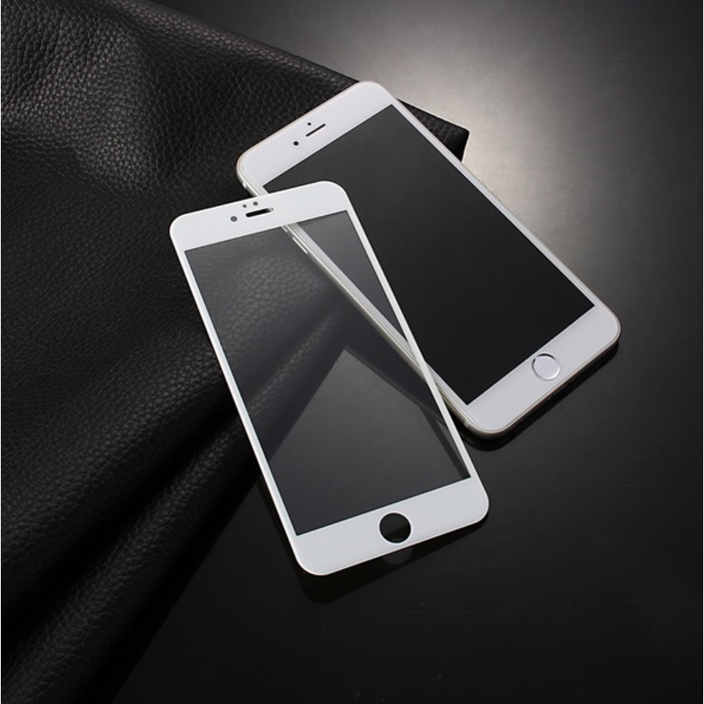 iPhone 7 Plus / 8 Plus Üvegfólia - 3D üvegfólia fehér kerettel