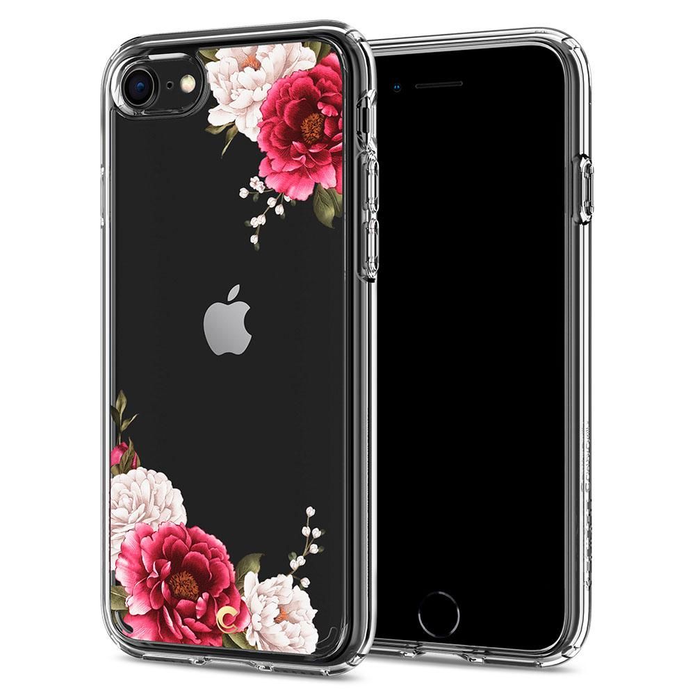 iPhone 7 / 8 / SE 2020 Telefontok - SPIGEN CIEL ROSE FLORAL tok