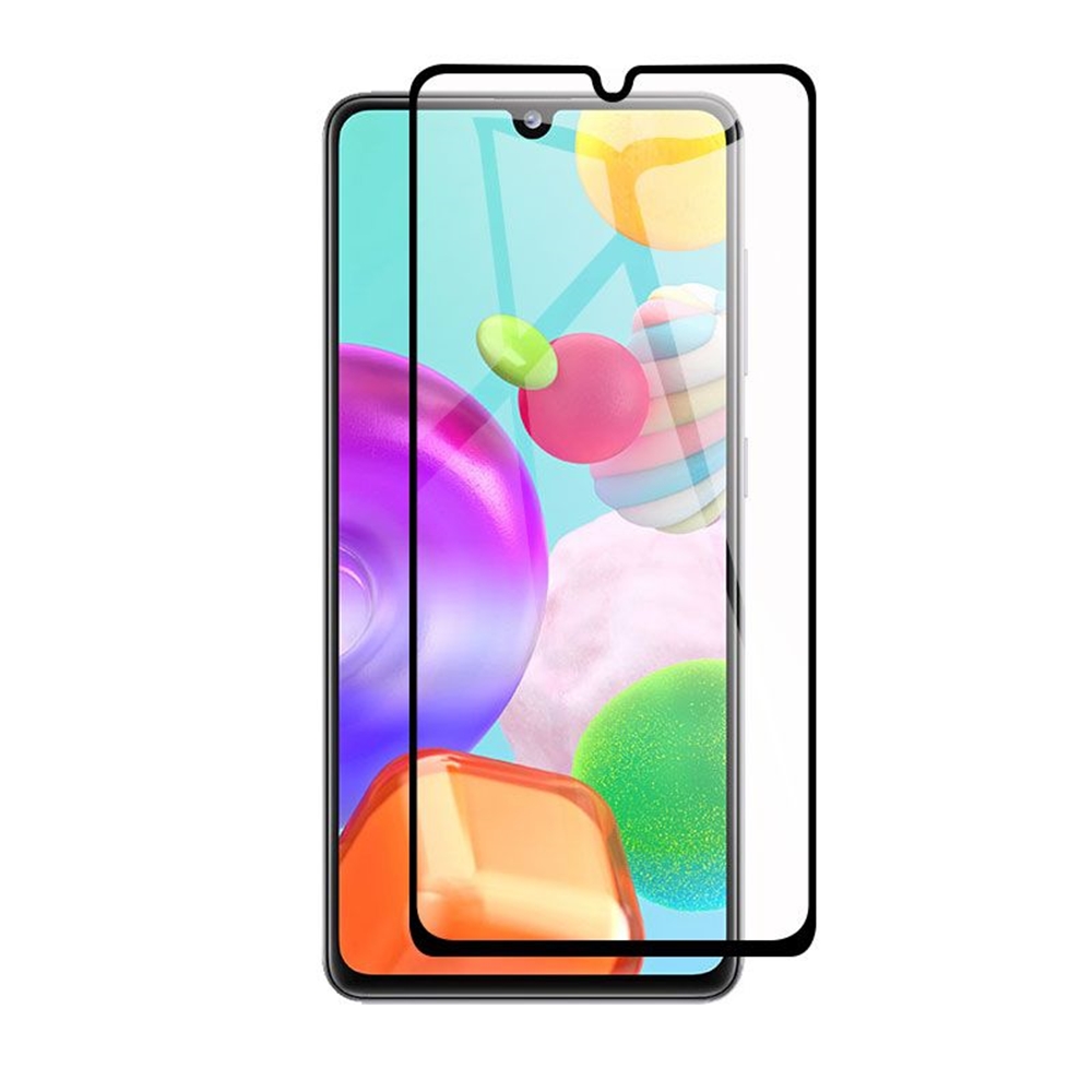 Samsung Galaxy A41 üvegfólia - fekete Slim 3D üvegfólia