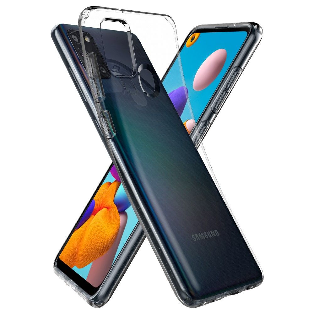 Telefontok Samsung Galaxy A21S - SPIGEN LIQUID CRYSTAL CRYSTAL CLEAR TOK