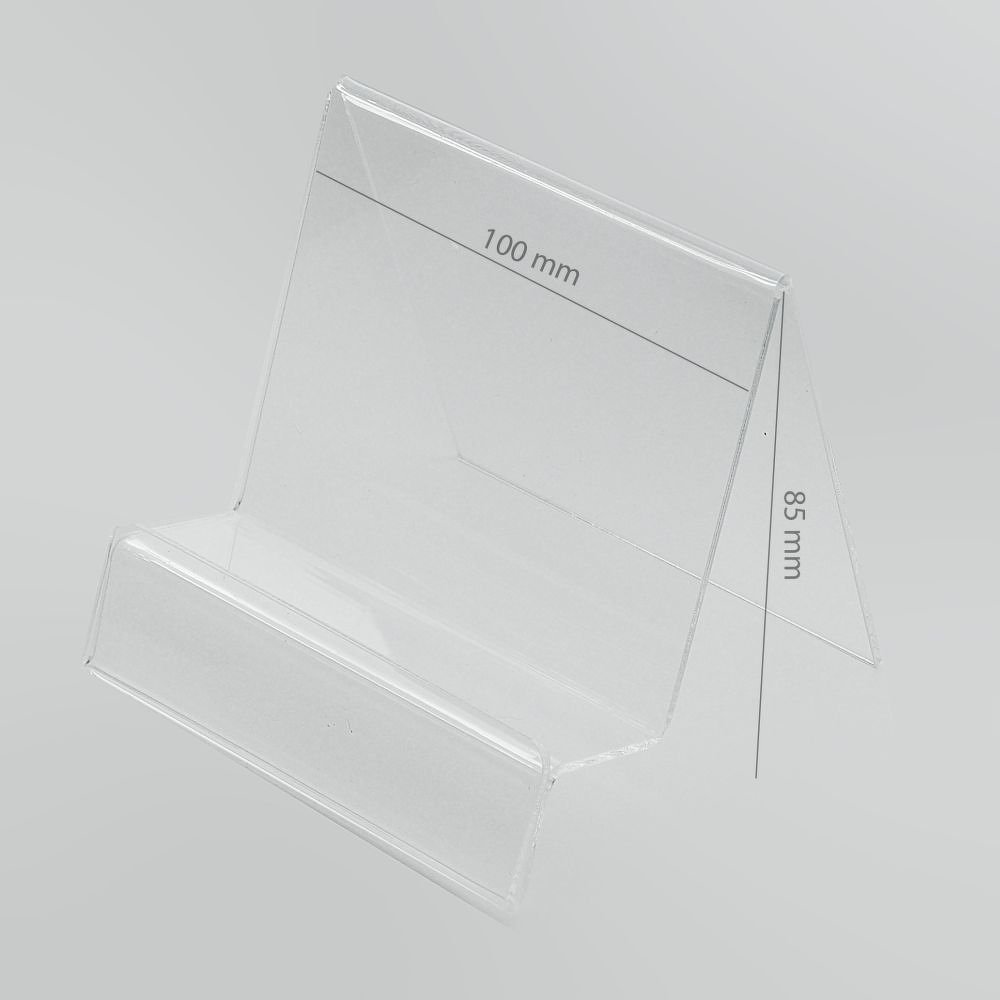 Asztali telefon/tablet tartó plexi állvány - Univerzális - 100X85mm