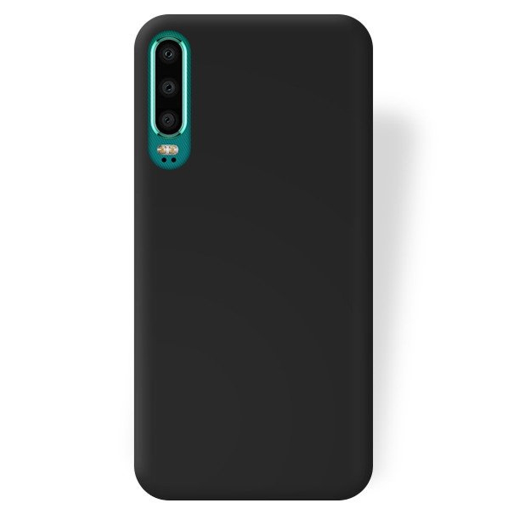 Huawei P30 Telefontok - fekete szilikon tok