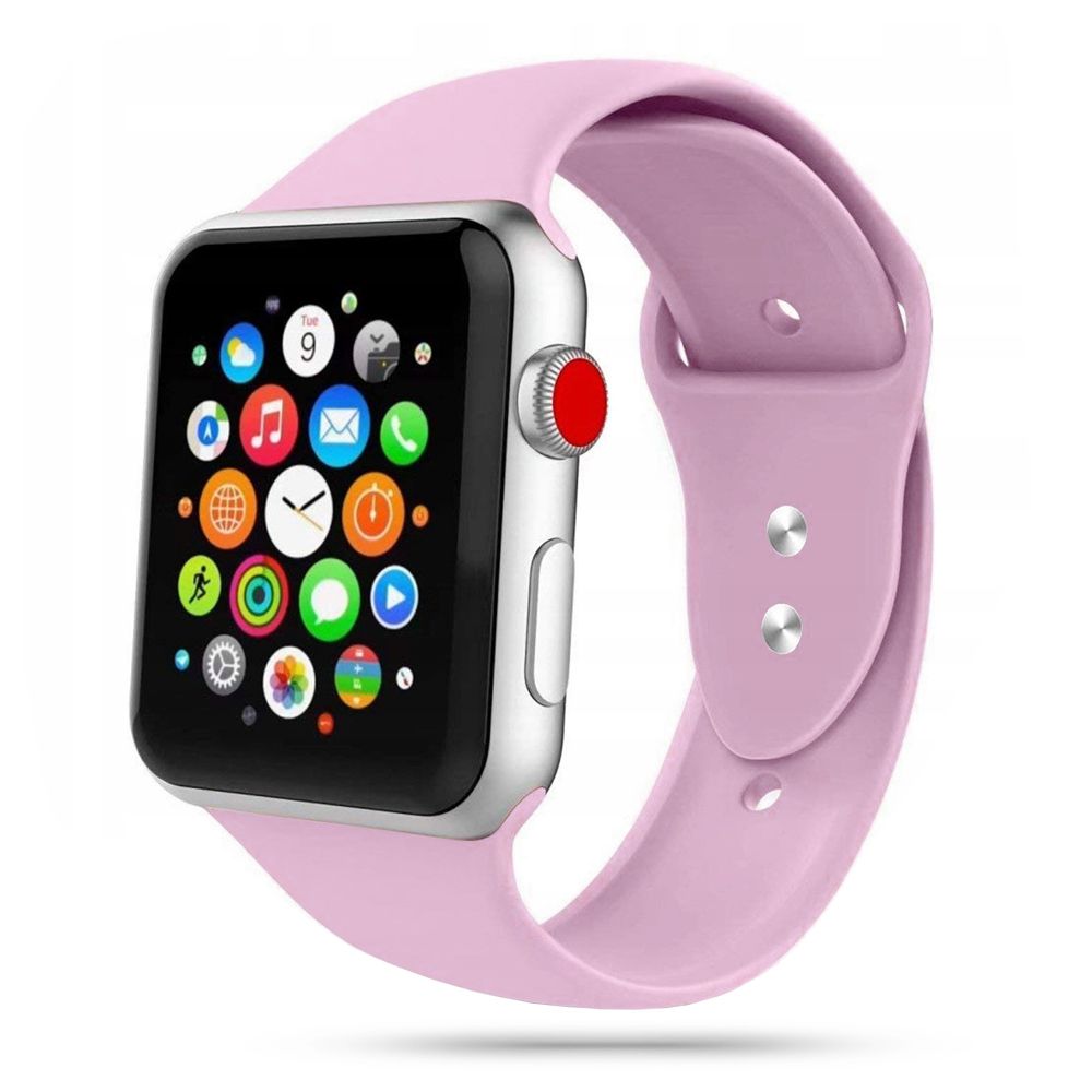 Apple Watch Series 4/5/6/7/SE (42mm-44mm) okosóra szíj - TECH-PROTECT SOFTBAND Viola szilikon szíj