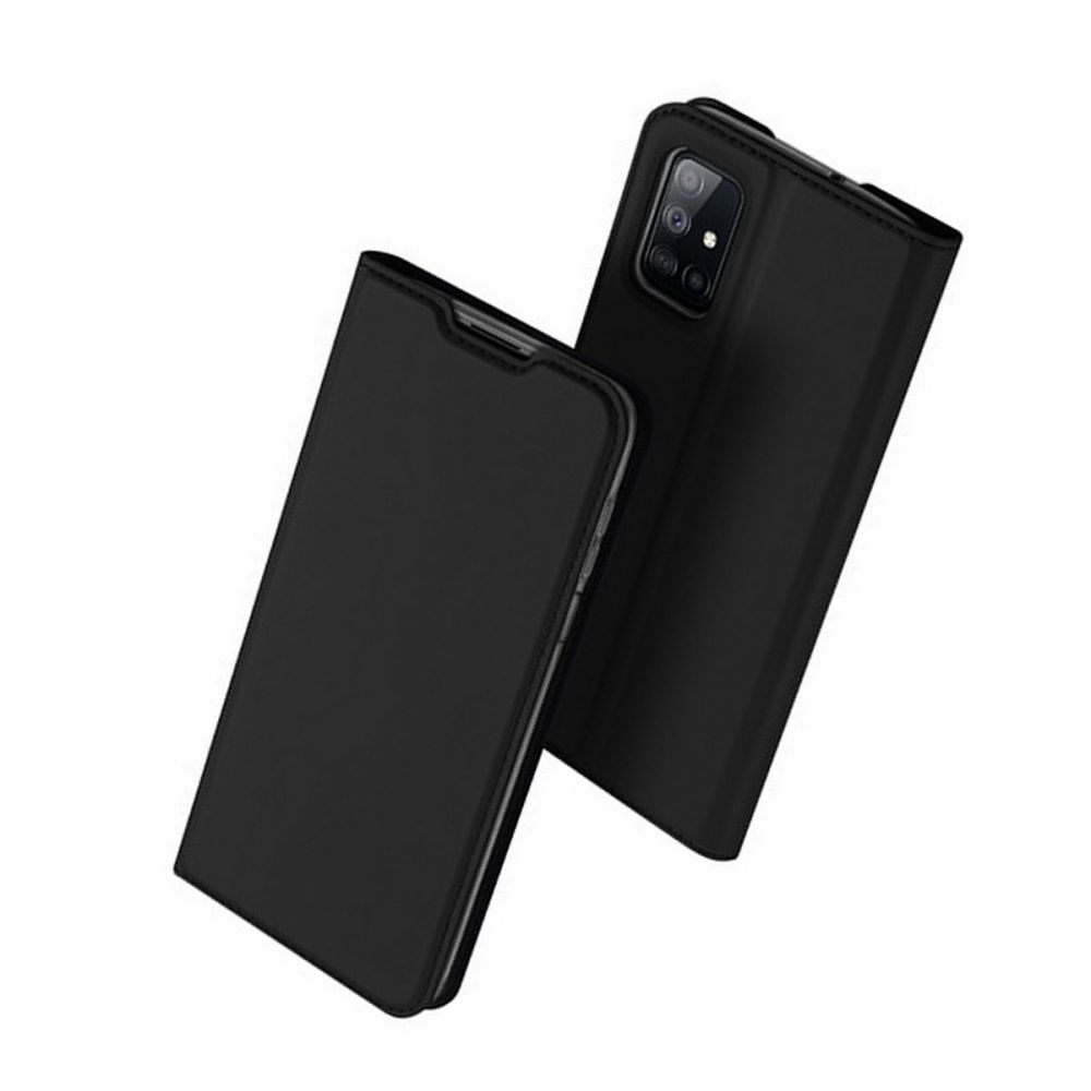Telefontok Samsung Galaxy M51 - Dux Ducis fekete flipcover tok
