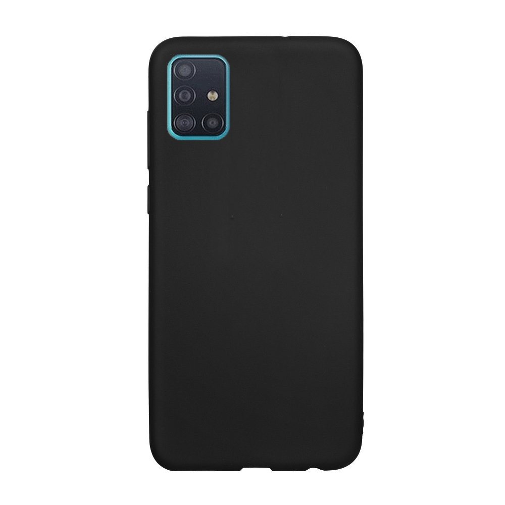 Telefontok Samsung Galaxy M51 - fekete szilikon tok