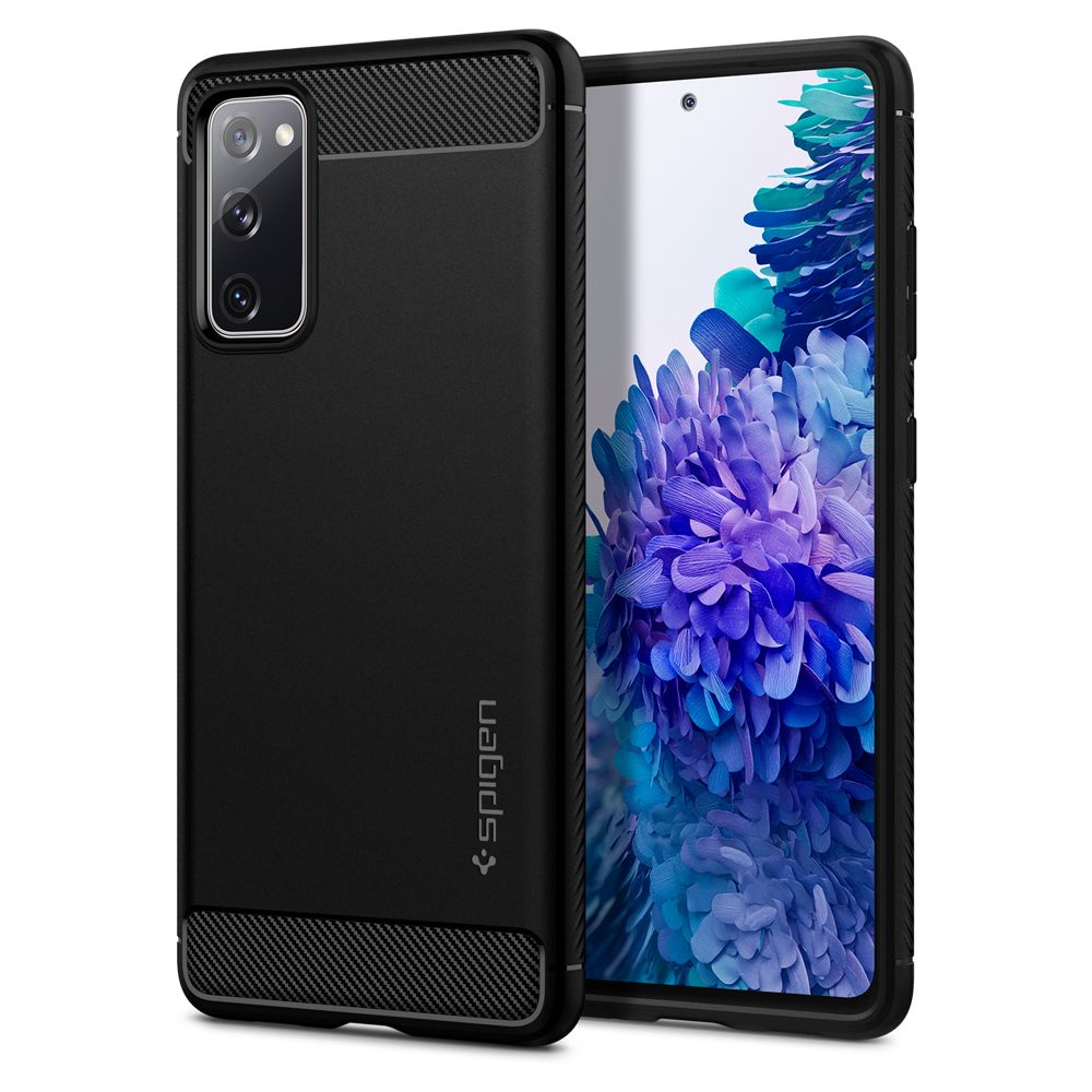 Samsung Galaxy S20 FE Telefontok - SPIGEN RUGGED ARMOR matt fekete tok