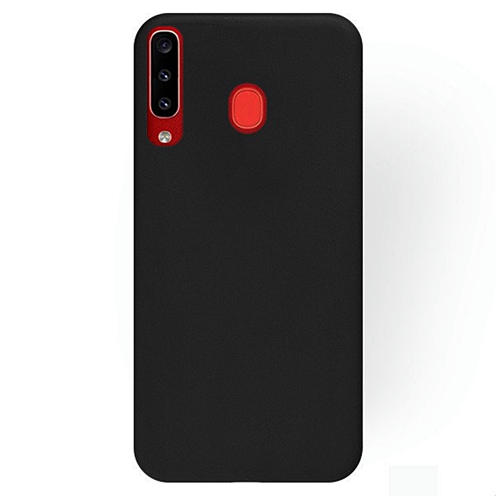 Telefontok Samsung Galaxy A20s - fekete szilikon tok