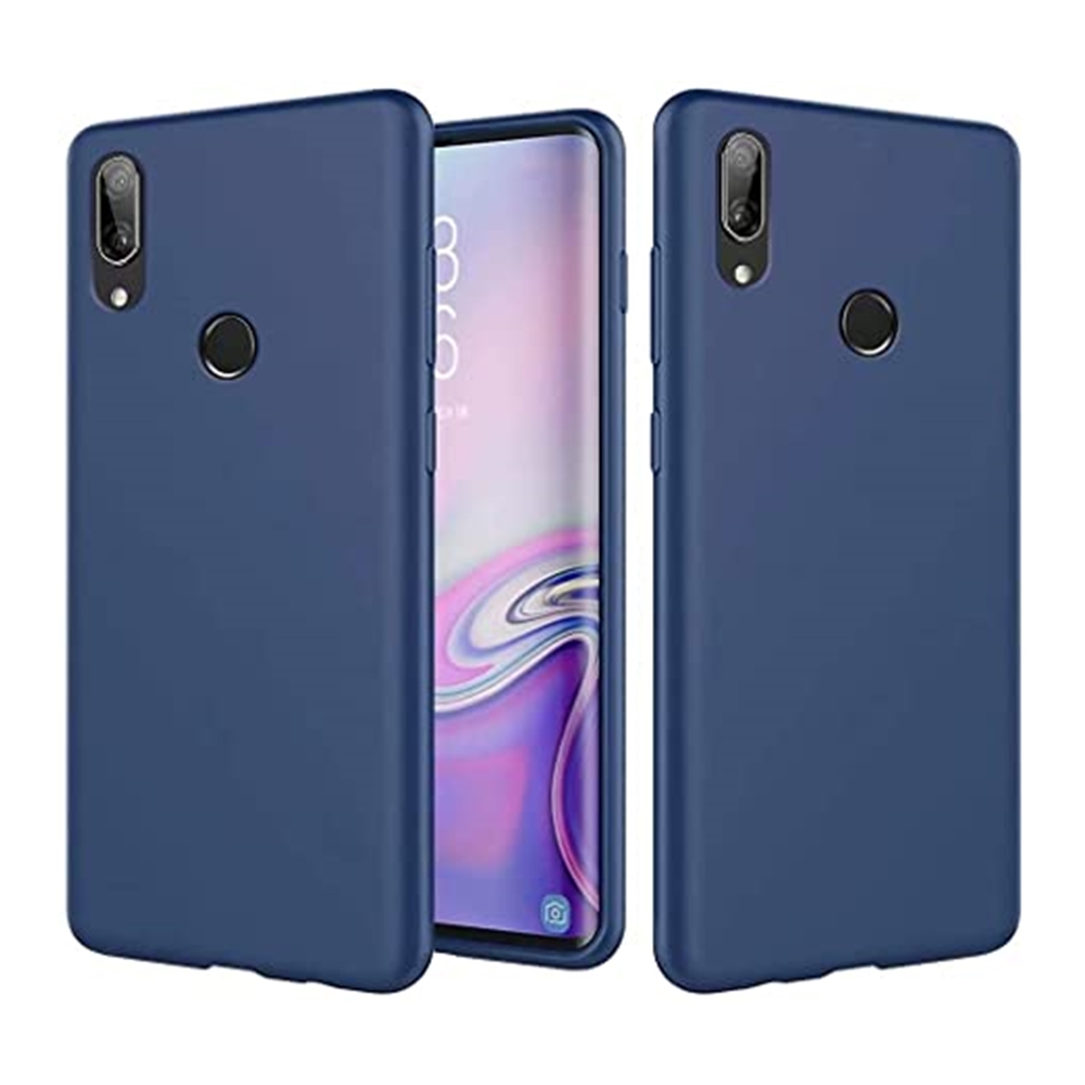 Huawei Y7 2019 Telefontok - kék szilikon tok