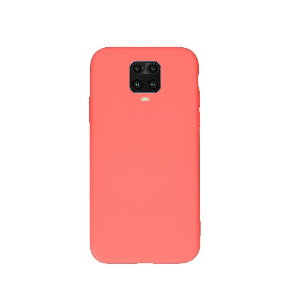 Xiaomi Redmi Note 9S Telefontok - korallpiros szilikon hátlaptok