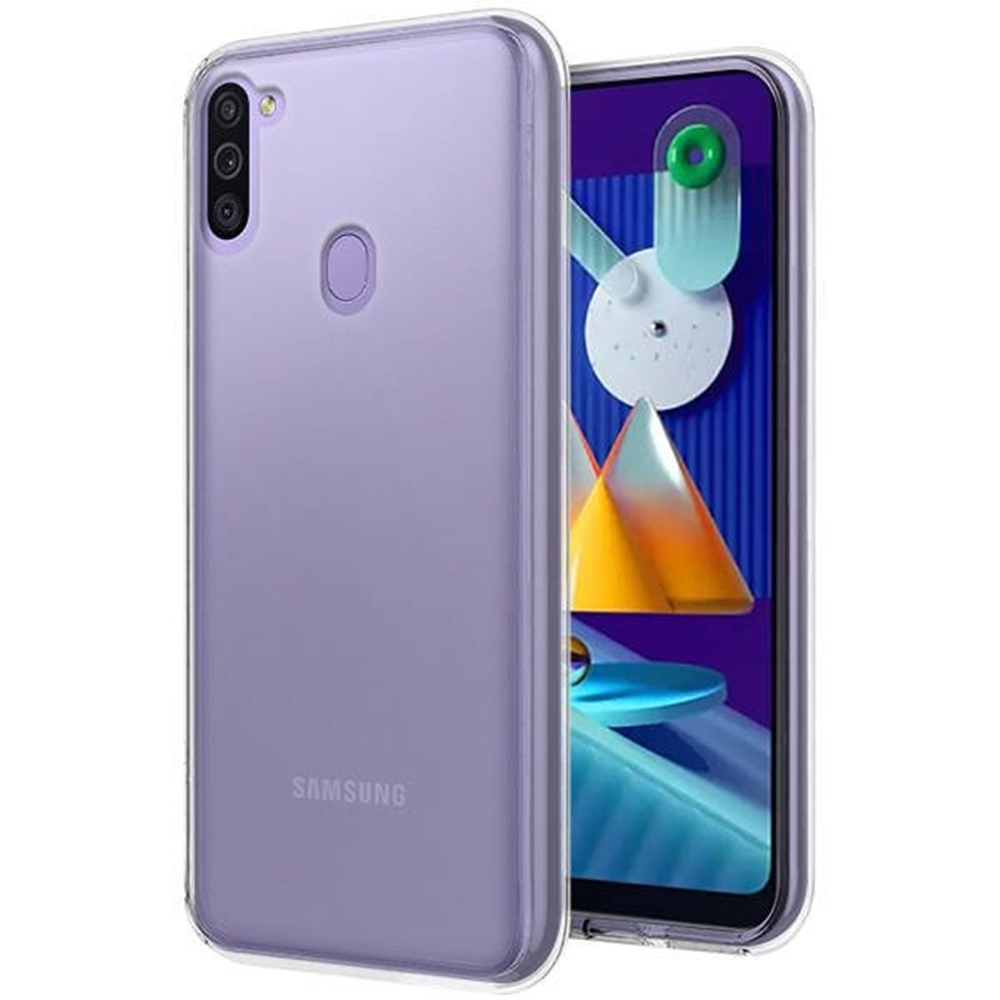 Samsung Galaxy M11 Telefontok - átlátszó szilikon tok