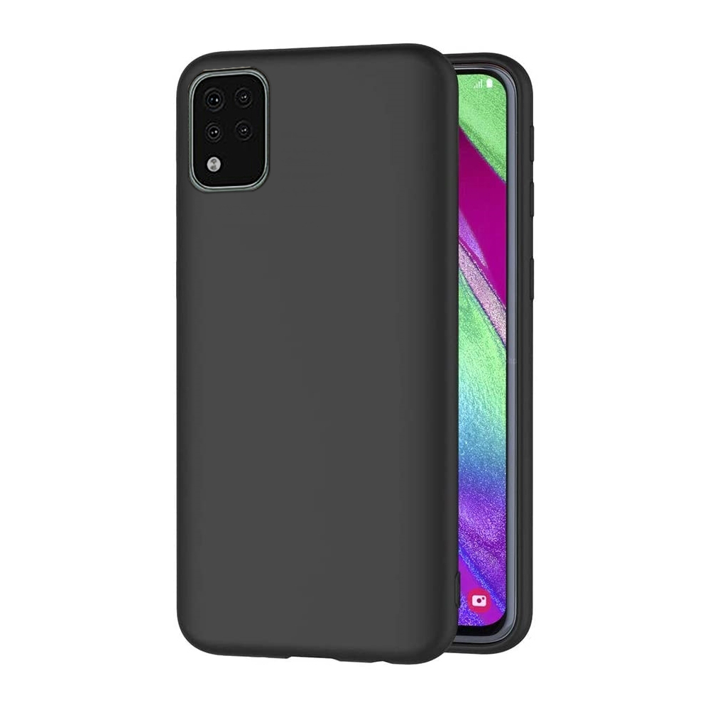 LG K42 Telefontok - fekete szilikon hátlaptok