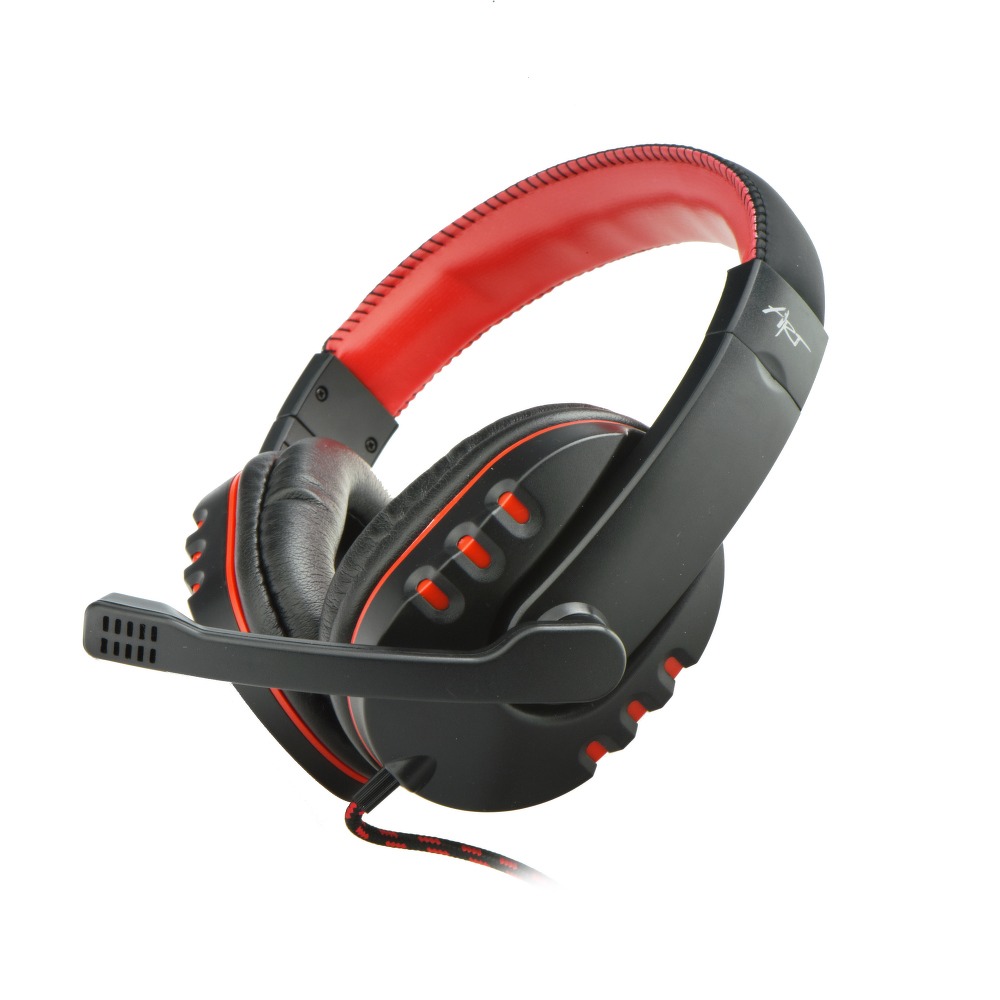 ART Nemezis - fekete/piros fejhallgató mikrofonnal (vezetékes: 2xJack) - Headset
