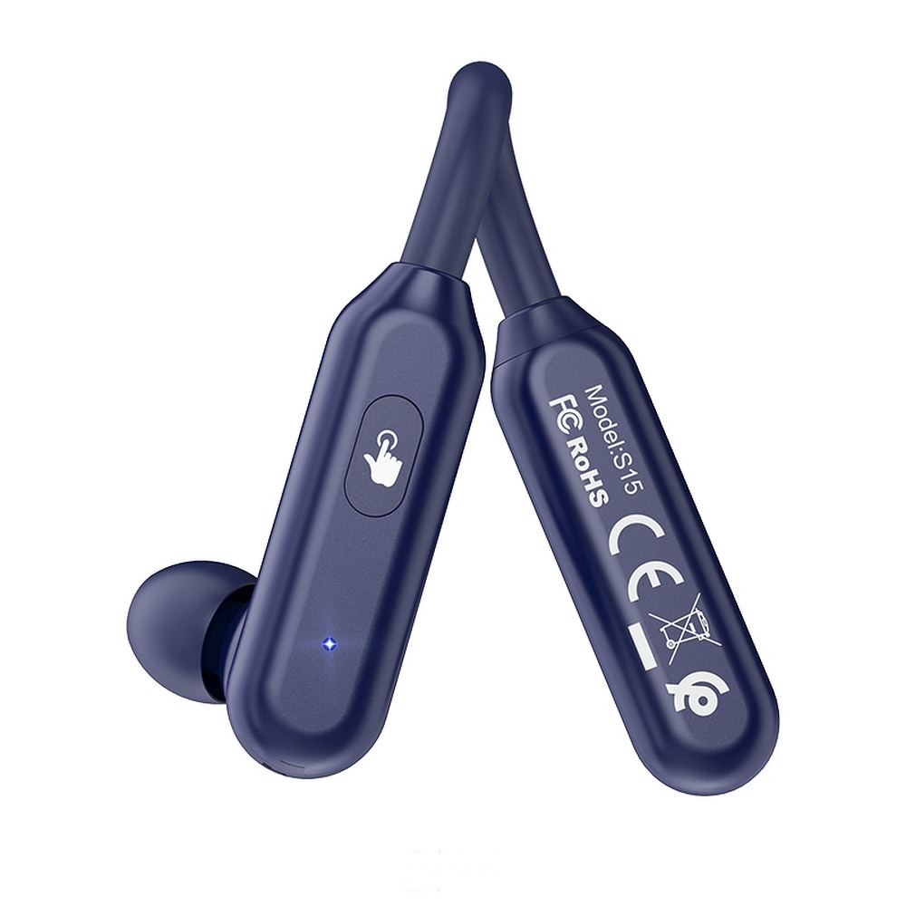 Headset: HOCO Selected S15 - kék bluetooth headset