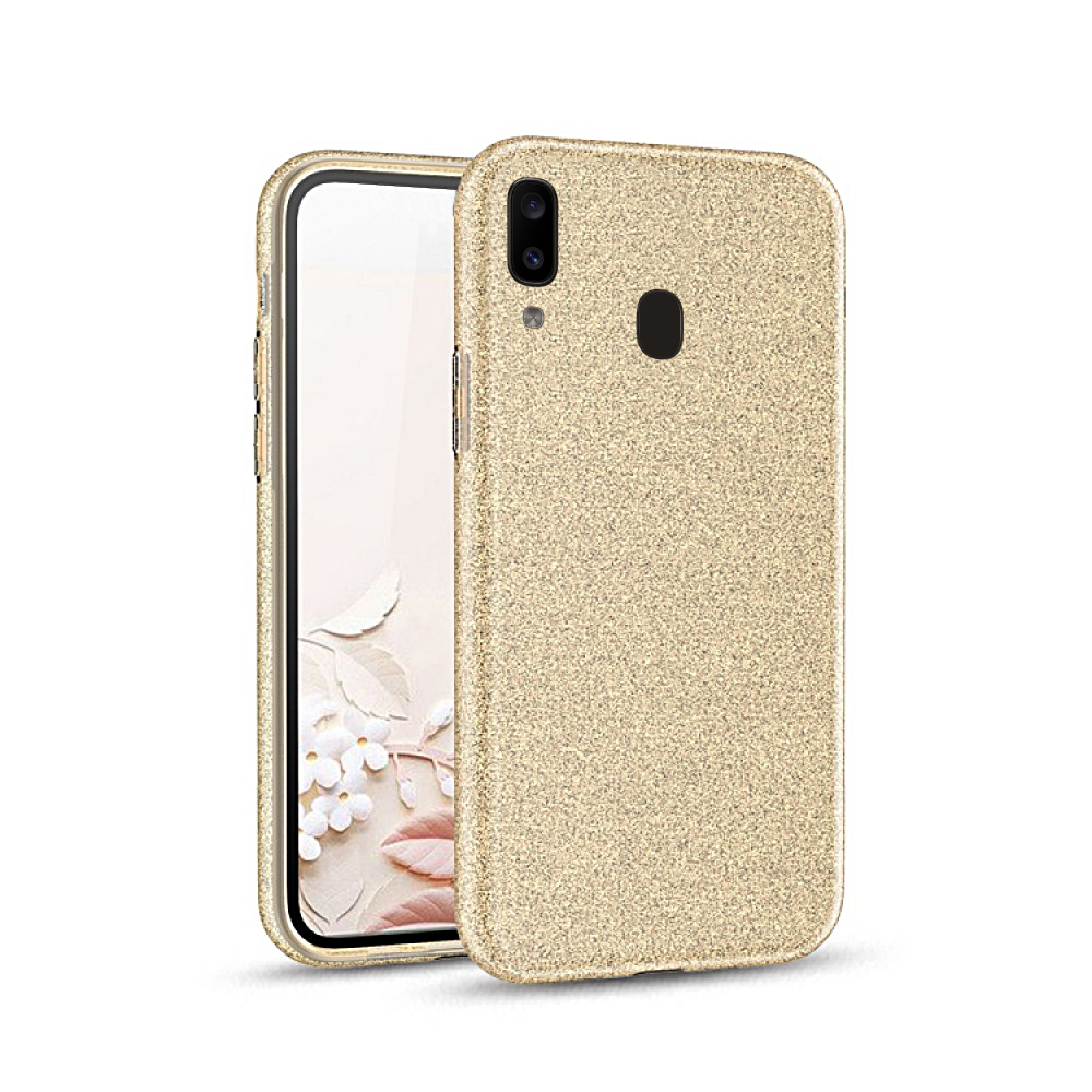 Samsung Galaxy A20e Telefontok - arany shiny szilikon tok