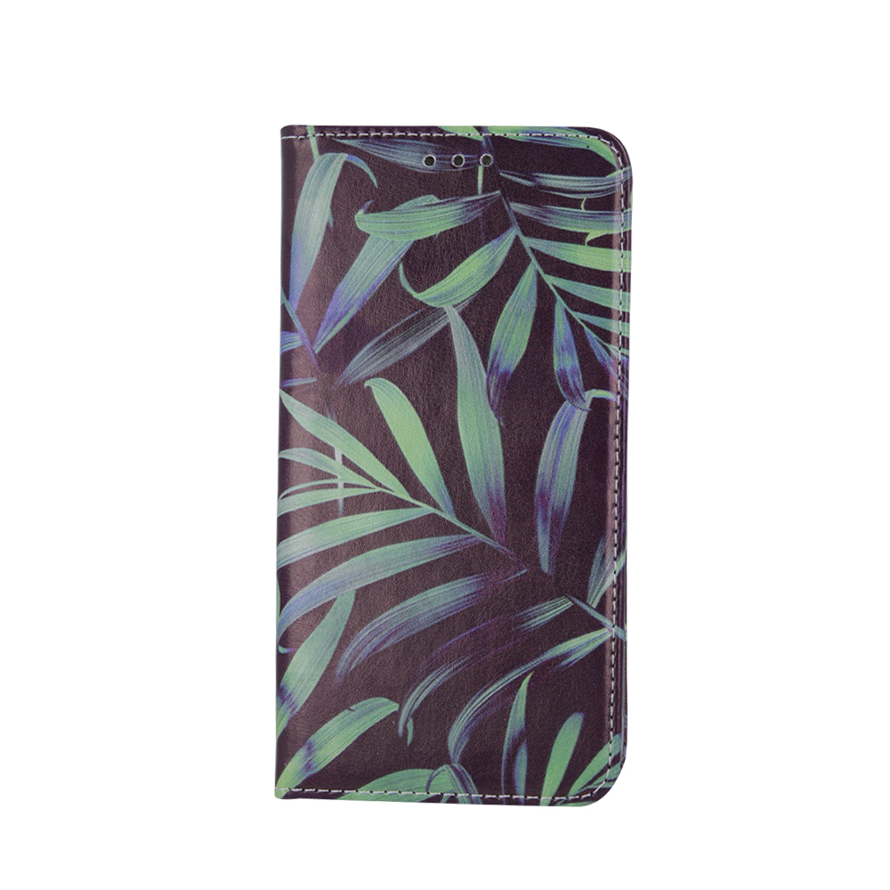 iPhone 12 mini Telefontok - Smart Trendy Plants3 mágneses szilikon keretes könyvtok
