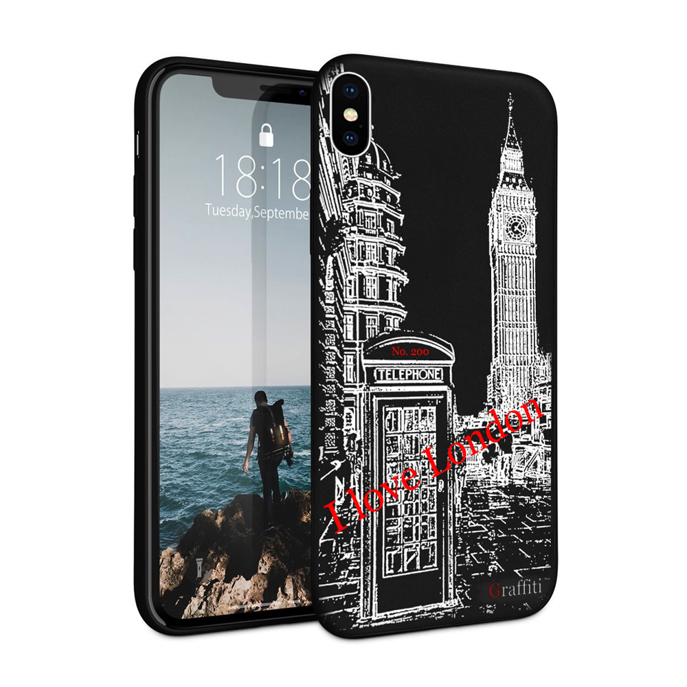 iPhone X Telefontok - Graffiti No.200 mintás szilikon tok