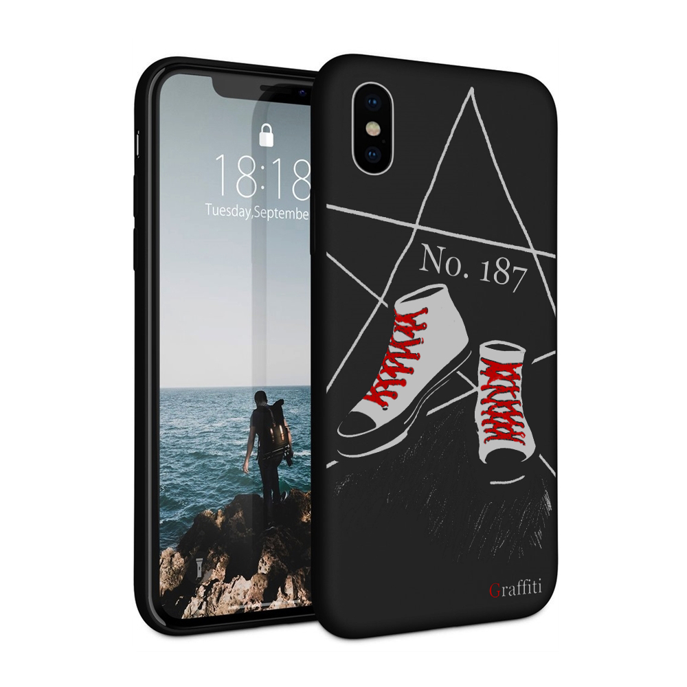 iPhone XS Max Telefontok - Graffiti No.187 mintás szilikon tok
