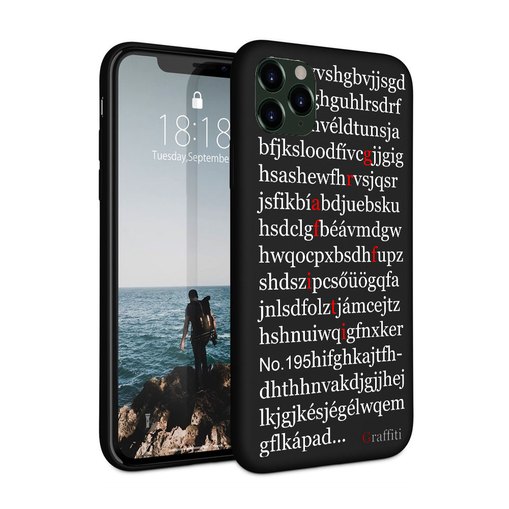 iPhone 11 Pro Max Telefontok - Graffiti No.195 mintás szilikon tok
