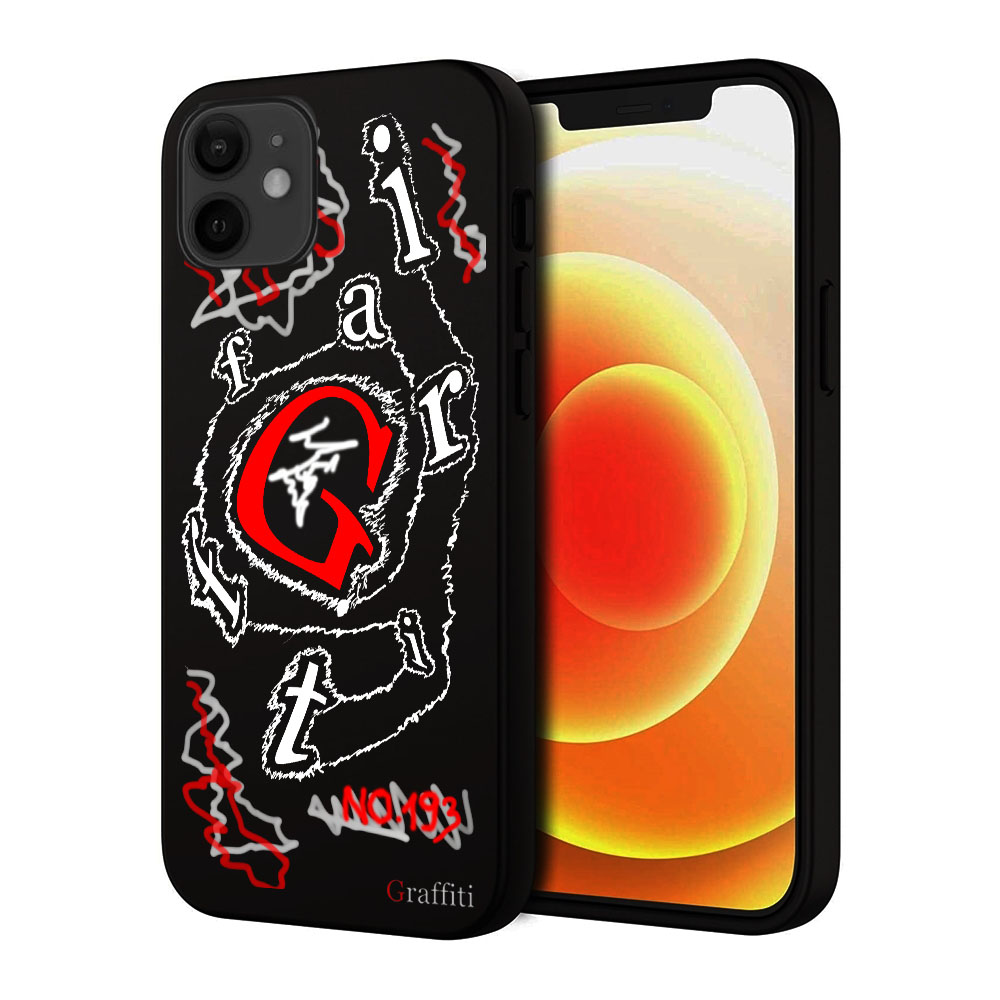 iPhone 12 mini Telefontok - Graffiti No.193 mintás szilikon tok